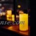 Outdoor Indoor Flameless LED Battery Operated Pillar Candles with Timer 3"(D)x6"(H)   
